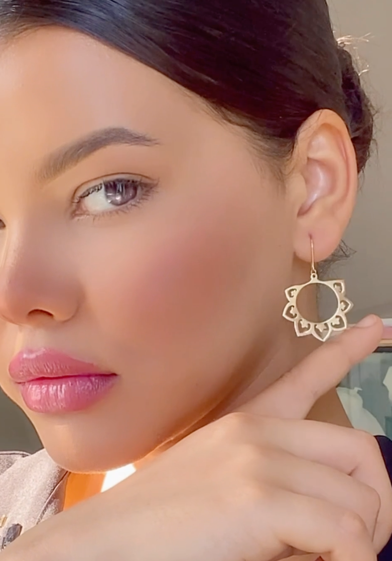 Boucles D'oreilles " Mandala " en Or 18 carats [B.FETHI™]