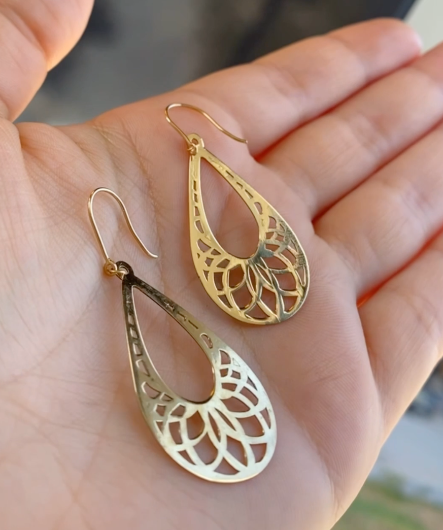 Boucles D'oreilles AVOCADO en Or 18K [B.FETHI™]