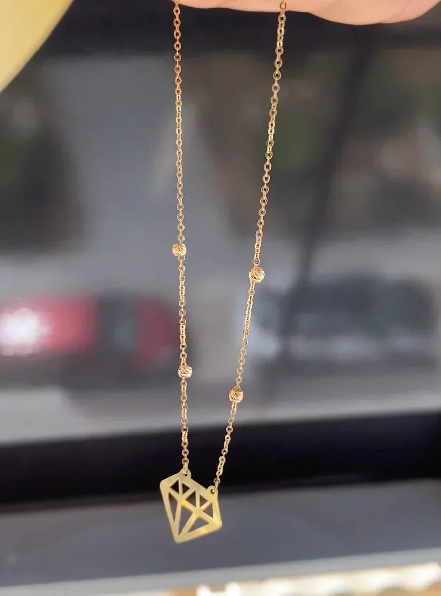 Collier DIAMOND'A en Or 18k - Collection 2025 [B.FETHI™]