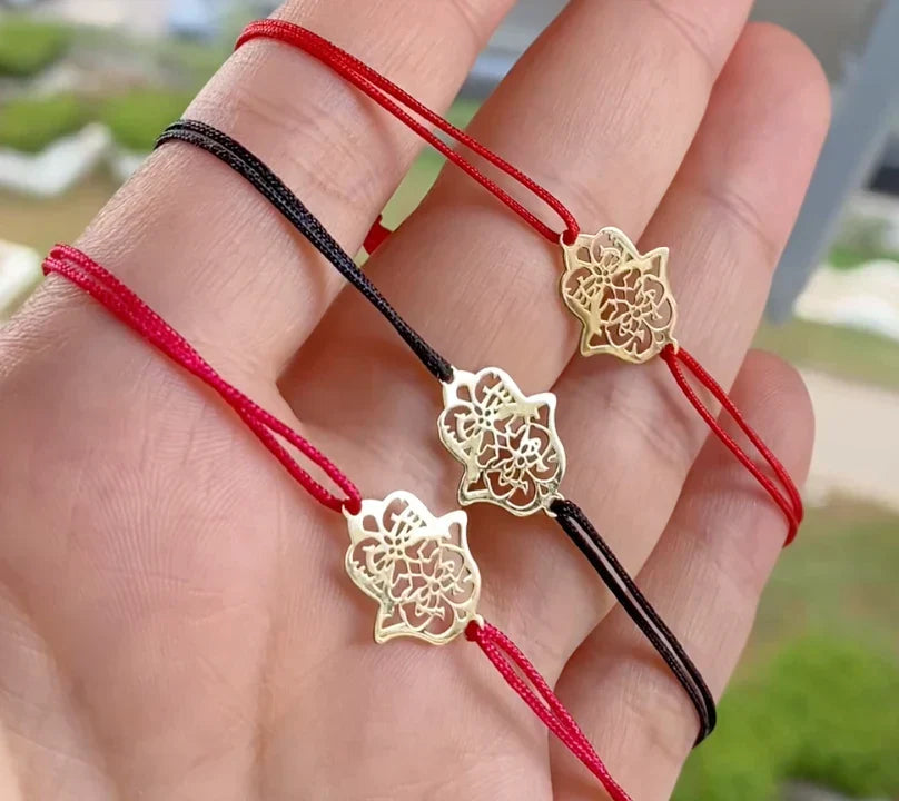Cordon Khmissa en Or 18k - Toutes Les Couleurs Disponibles [B.FETHI™]