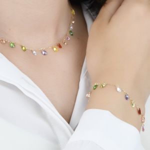 Ensemble en Or 18k - Collier et Gourmette [B.FETHI™]