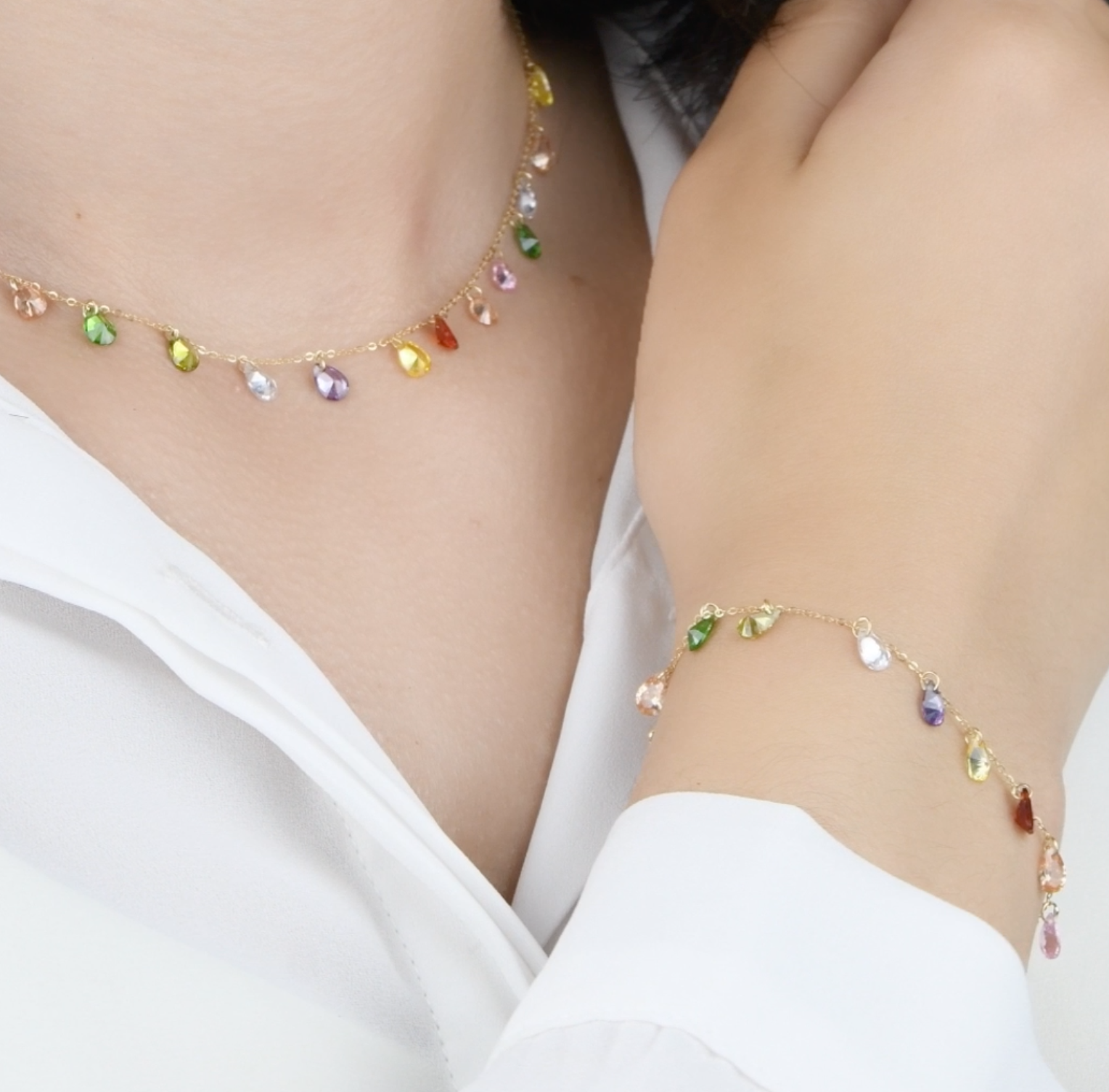 Ensemble en Or 18k - Collier et Gourmette [B.FETHI™]