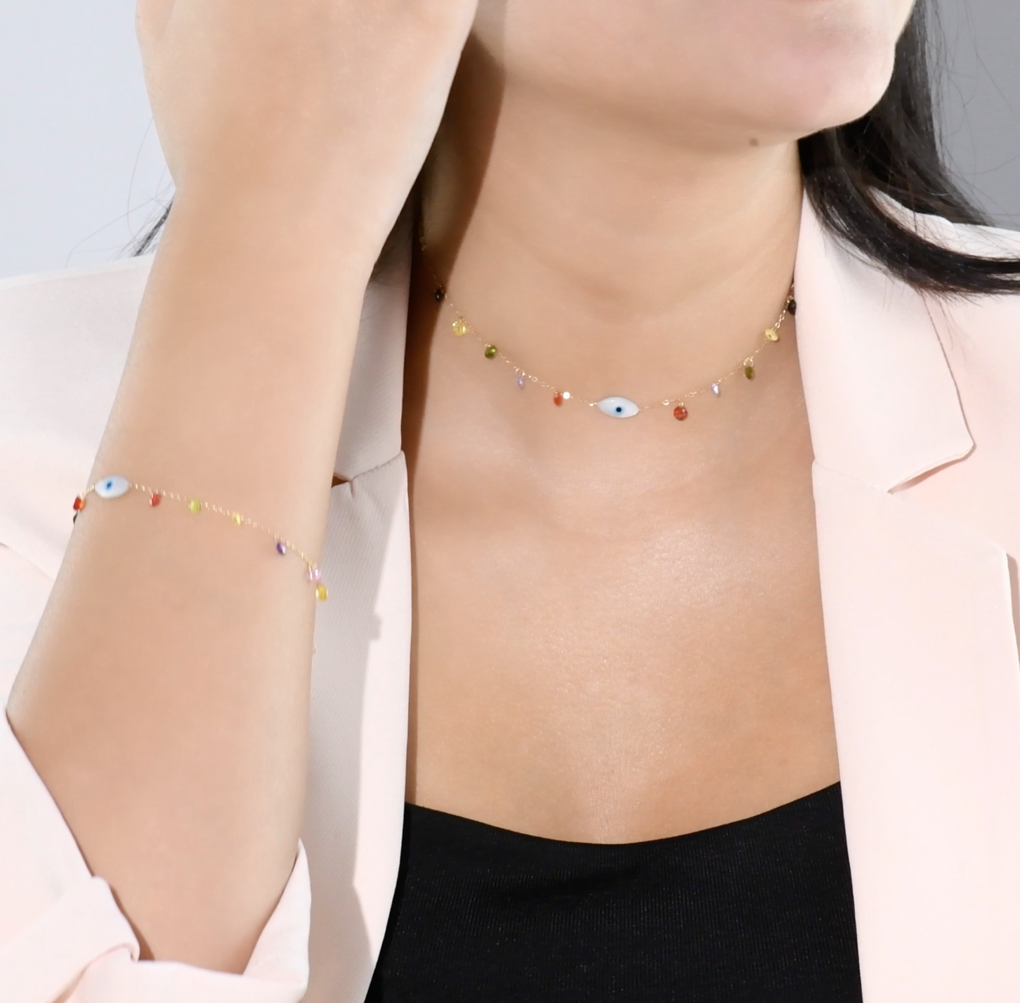 Ensemble en Or 18k - Collier et Gourmette! [B.FETHI™]