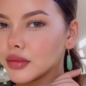 Boucles D'oreilles BERNIS en Or 18k Avec Une Pierre Naturelle [B.FETHI™]