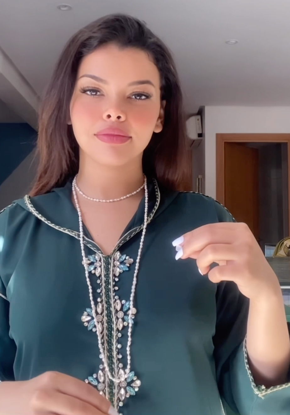 Collier Sautoir Johar Naturelles Avec 107 Boules en Or 18k [B.FETHI™]