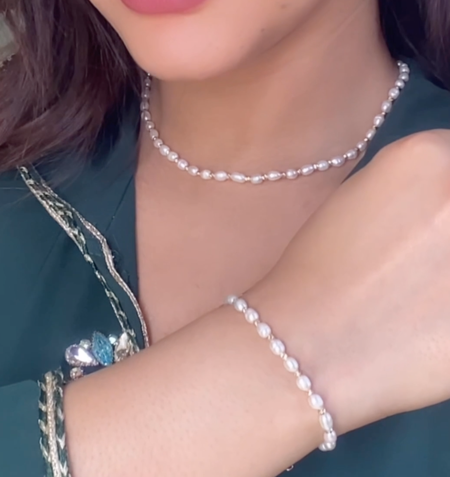Ensemble en Or 18k Avec des Pierres Johar Naturelles - Collection 2025 [B.FETHI™]