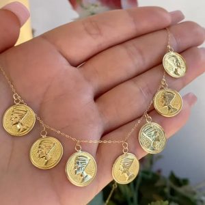 Collier en or 18K Néfertiti [B.FETHI™]