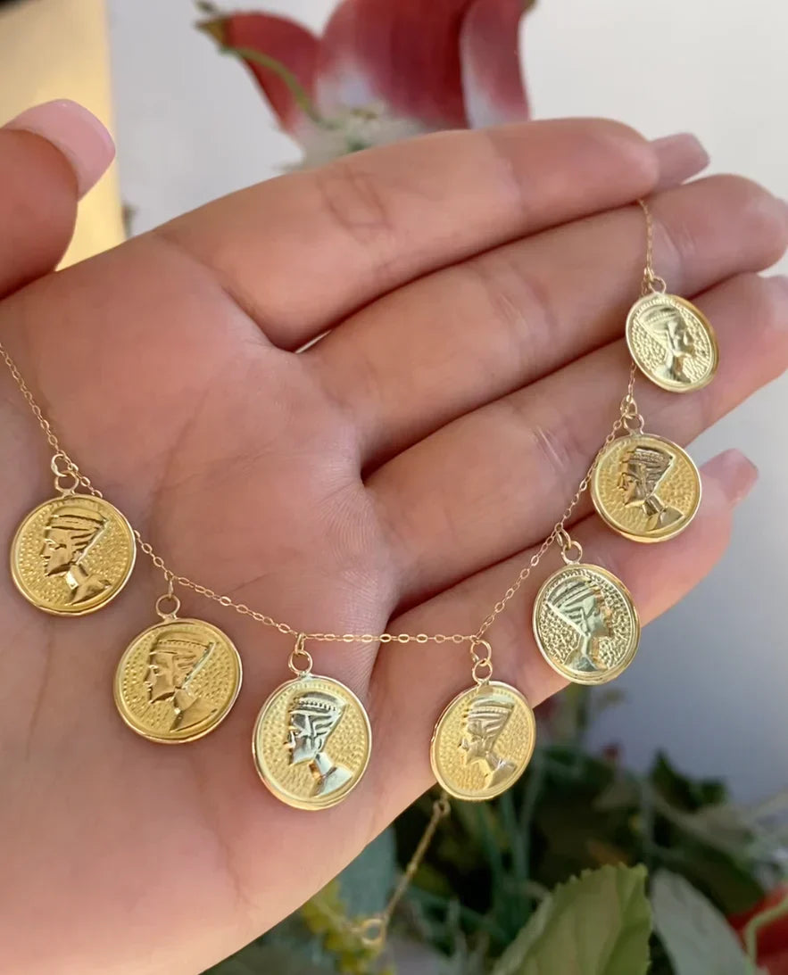 Collier en or 18K Néfertiti [B.FETHI™]
