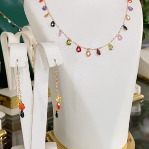 Ensemble BLG en Or 18k - Collier et Boucles D'oreilles [B.FETHI™]