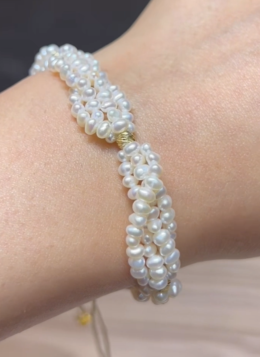 Bracelet Cordon Johar Avec boules en Or 18k [B.FETHI™]