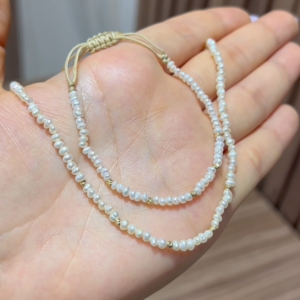 Ensemble Cordon avec Johar Naturelles et Boules en Or 18k [B.FETHI™]