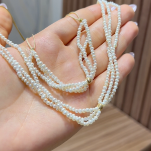 Ensemble de collier et bracelet en Pierres Johar Naturelles avec Grand Boule en Or 18k [B.FETHI™]