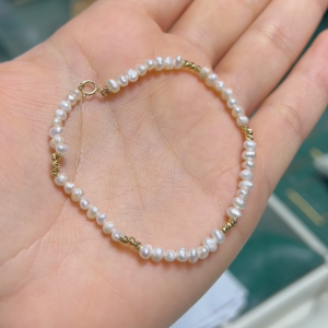 Gourmette en Or 18k avec Johar Naturelles [B.FETHI™]