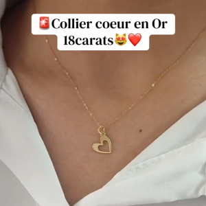 Collier Cœur en Or 18k [B.FETHI™]