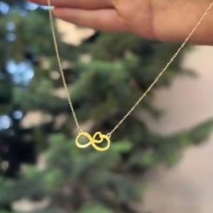 Collier infinity cœur en or18k [B.FETHI™]