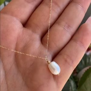 Collier perle en Or18k [B.FETHI™]