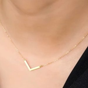 Collier en or 18 carats – Solide [B.FETHI™]