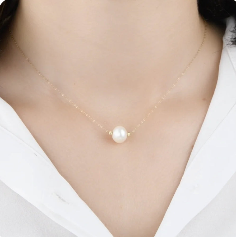 Collier en Or avecJohr naturel [B.FETHI™]