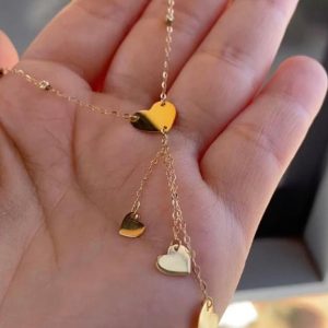 Collier coeurs en or18k [B.FETHI™]