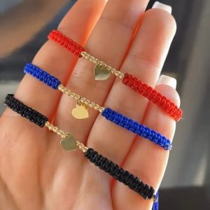 Cordon bracelet boules en Or18k [B.FETHI™]