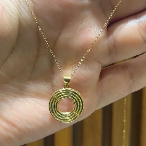 Collier cercle en Or18k [B.FETHI™]