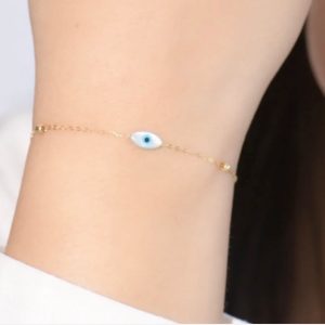 Gourmette eye en Or18k [B.FETHI™]