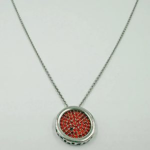Collier Rubis en Or Gris 18K [B.FETHI™]