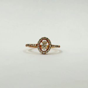 Alliance Élégance Ovale en or rose 18 carats [B.FETHI™]