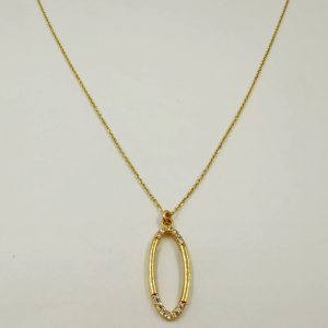 Collier Ovale Élégance en Or Jaune 18K [B.FETHI™]