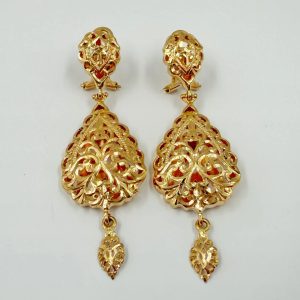 Boucles d'oreilles traditionnelles Tekhram en or rose [B.FETHI™]