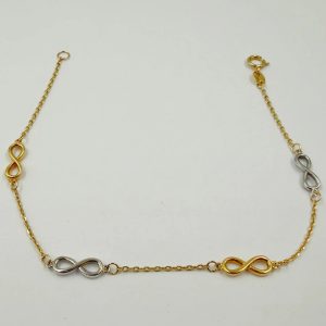 Gourmette Infini Bicolore en Or 18K [B.FETHI™]