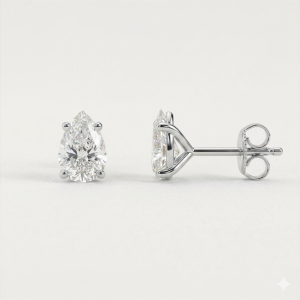 Boucles Studs Diamants de Laboratoire Poires 0,50 ct [B.FETHI™]