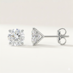 Boucles Studs Diamants de Laboratoire Ronds 0,30 ct [B.FETHI™]