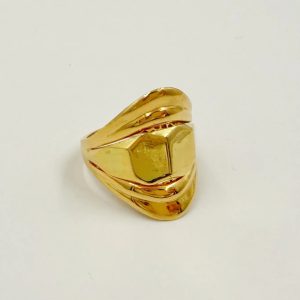 Bague moderne en or jaune [B.FETHI™]