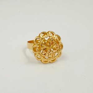 Bague Tekhram traditionnelle en or rose – Travail manuel artisanal [B.FETHI™]