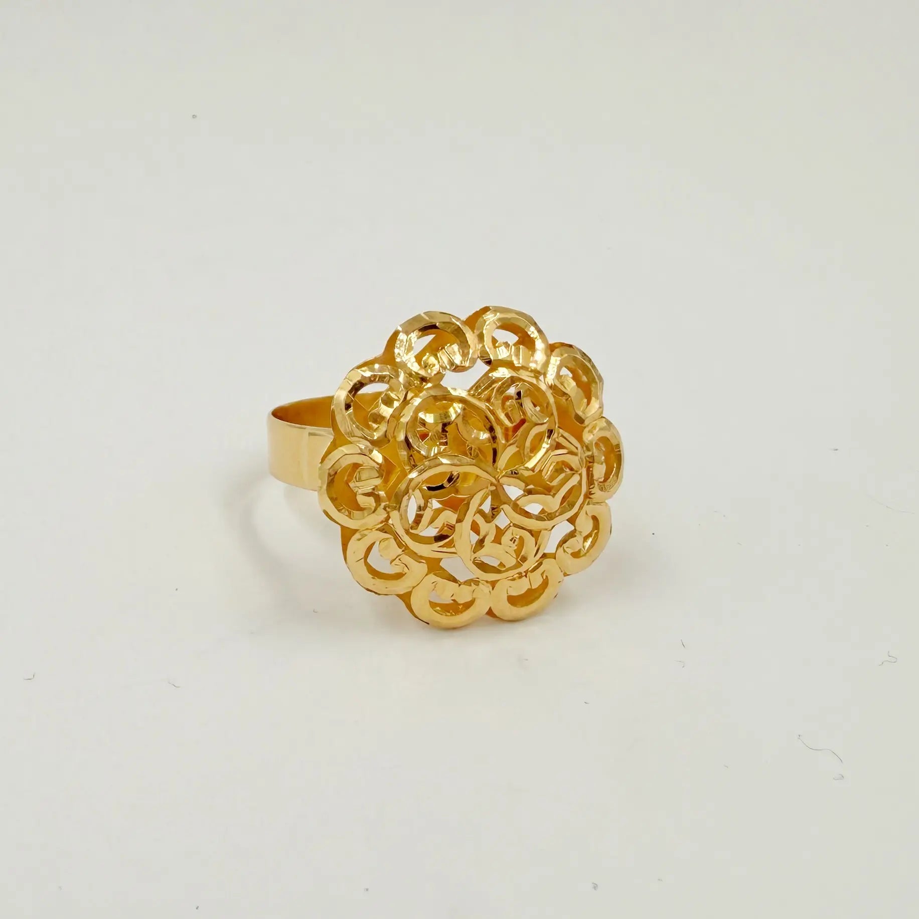 Bague Tekhram traditionnelle en or rose – Travail manuel artisanal [B.FETHI™]