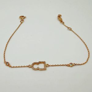 Gourmette Bab Moulay Driss en Or Rose 18K [B.FETHI™]